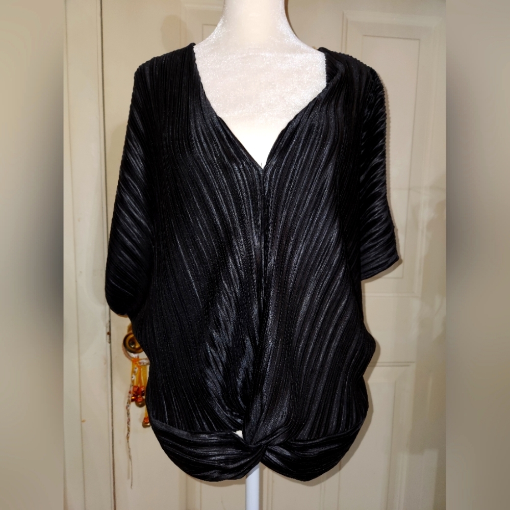 Plus Size Black Dressy Top